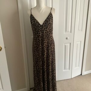 Leopard print maxi dress